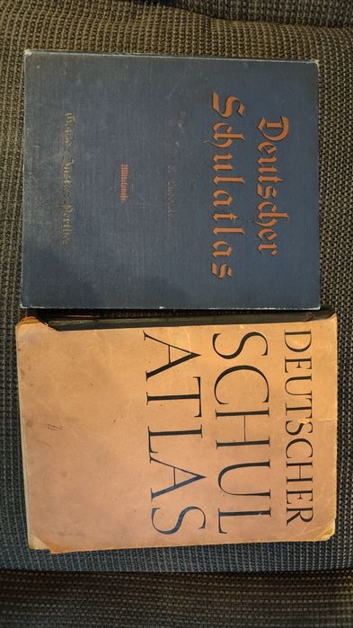 Dwa szkolne atlasy niemieckie: 1942 i 1895