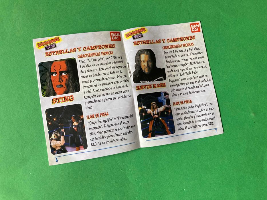 Mini Catálogo Wrestling WCW Bandai 1999