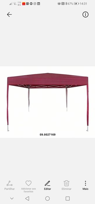 Tendas pop-up 3x3 varias cores