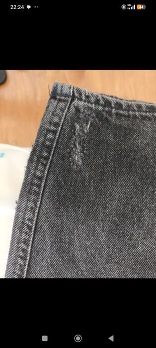 Pull&Bear super baggy distressed black jeans