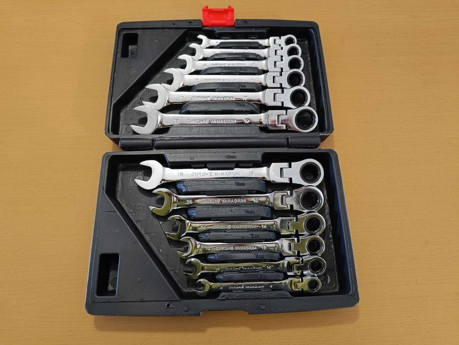Kit 12 chaves de roquete boca/luneta 8 a 19mm