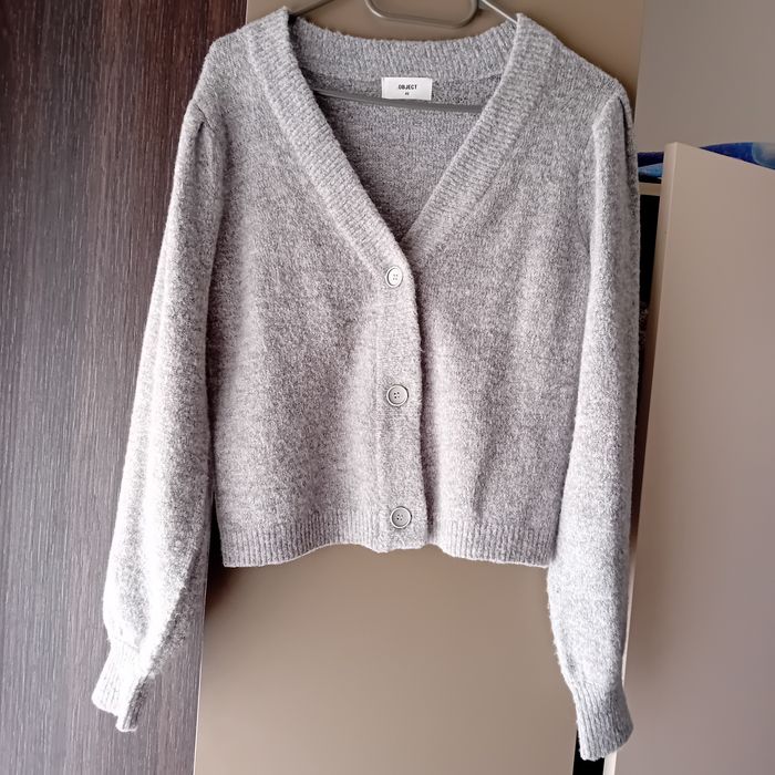 Sweter, krótki kardigan damski, rozmiar xs