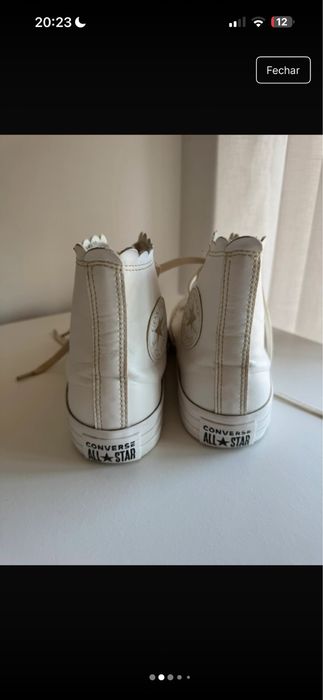 Tenis All star brancos pele