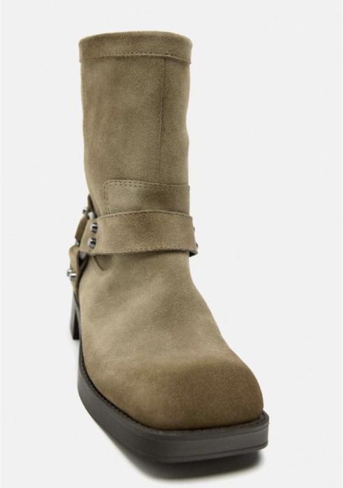 Ботинки чоботи козаки zara