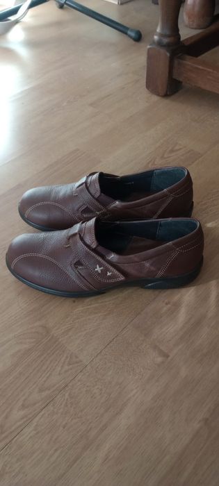 easy b buty pantofle skorzane na rzep UK 5 38