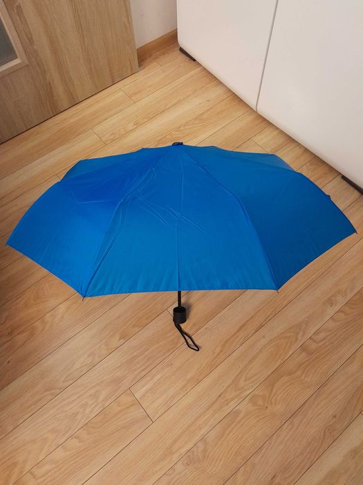 Nowy mini parasol półautomatyczny_Windproof_Umbrella_89 cm, niebieski