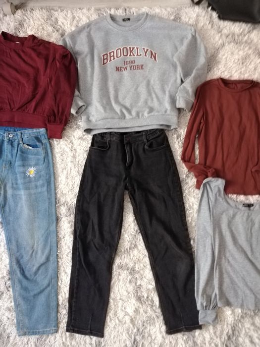 Пакет одягу, джинси, штани, кардиган, реглан, кофта, лот речей XS-S