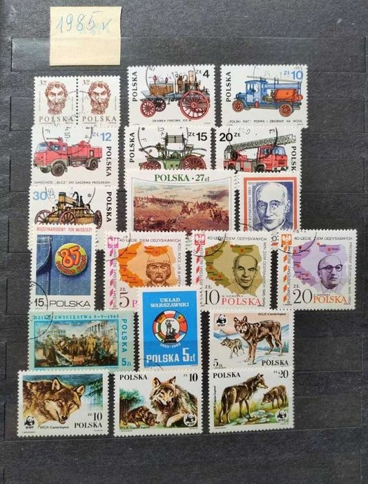 Polskie znaczki z roku 1985