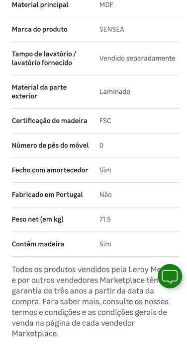 Móvel Casa Banho Novo