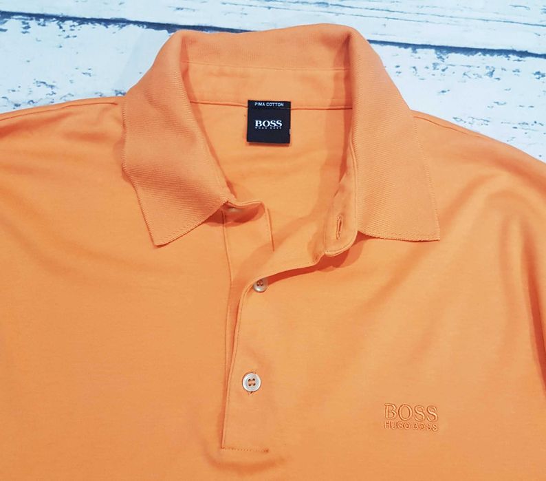 Hugo Boss * pima cotton * koszulka polo * longsleeve * męska * L