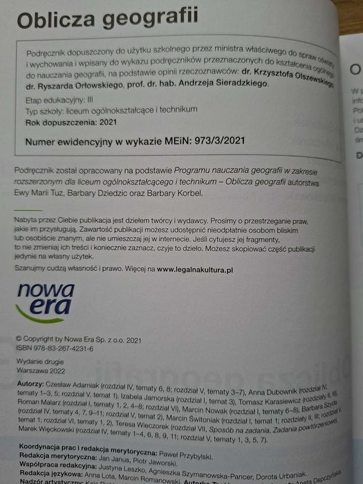 Oblicza geografii 4 zakres rozszerzony