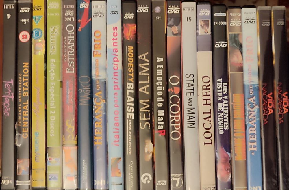 DVD's diversos (preço de cada)