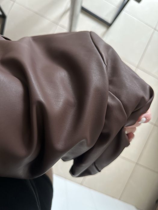 Піджак жакет шоколадний XC C шкіряний