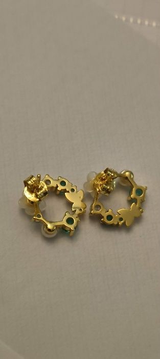 Conjunto em prata colar e brincos