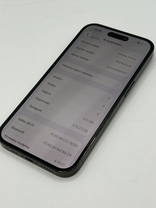 Iphone 14 pro 512Gb wersja USA tylko e-sim