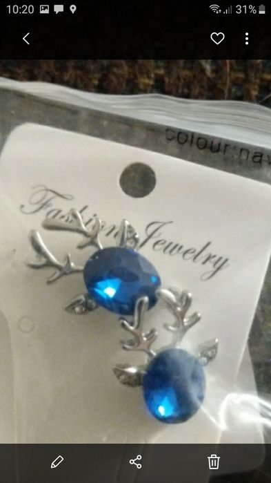 Kolczyki w kształcie renifera