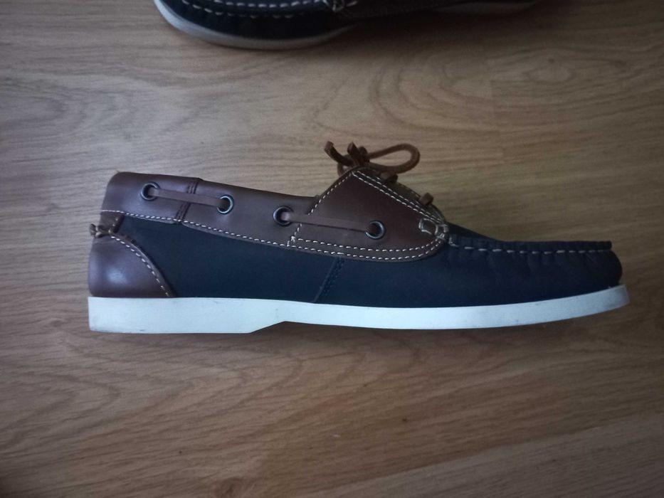 Мужские новые кожаные туфли - топсайдеры Onfire 43 p.