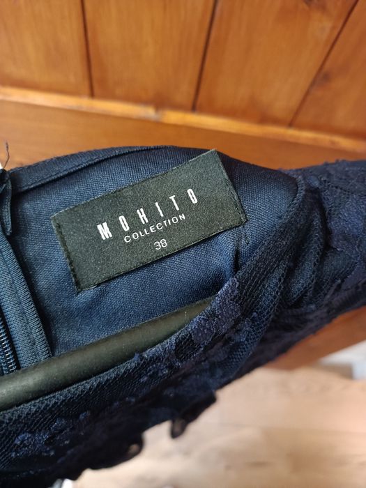 Mohito M 38 elegancka koronkowa sukienka z podszewką