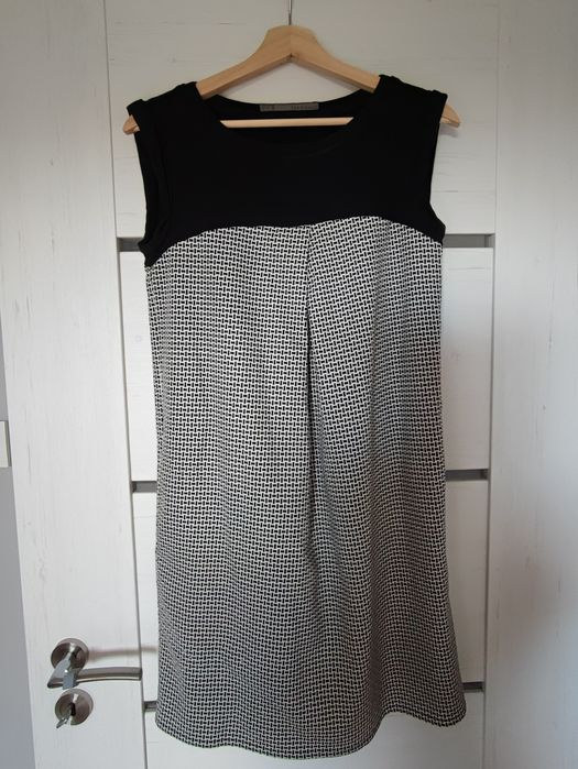 Sukienka bez rękawów / bezrękawnik ZARA S w pepitkę