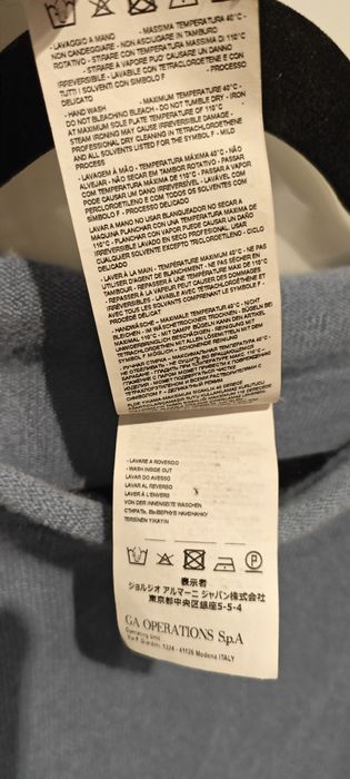 Armani Collezioni sweter top kamizelka 100% kaszmir