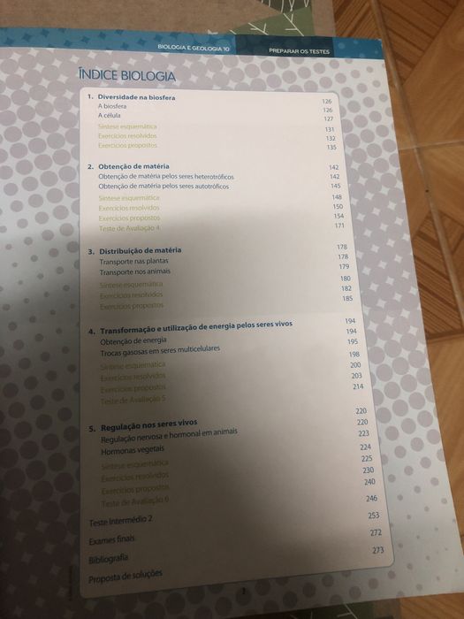 Livro Preparar os testes Biologia e Geologia 10 ano