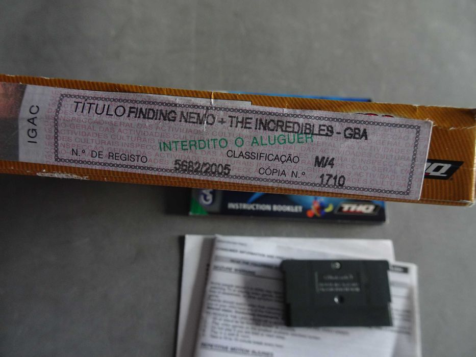 Game Boy Advance Game: 2 Games in 1 – Finding Nemo & The Incredibles64751957528705122