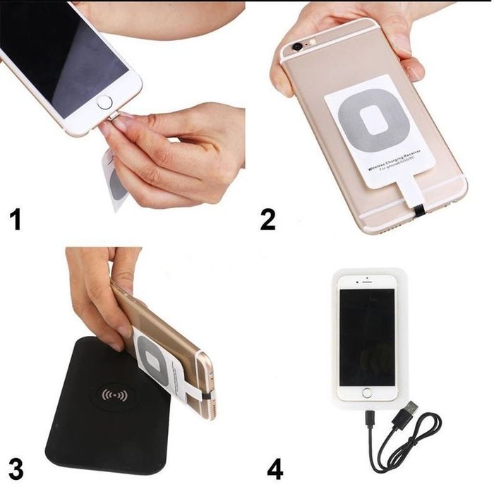 Receptor de energia para carregamentos para qualquer telemóvel.