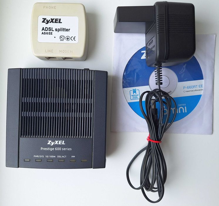 ADSL2+ / Ethernet Маршрутизатор модем ZyXel P-660RT EE