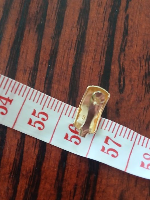Złote kolczyki 585,  3 kolory złota