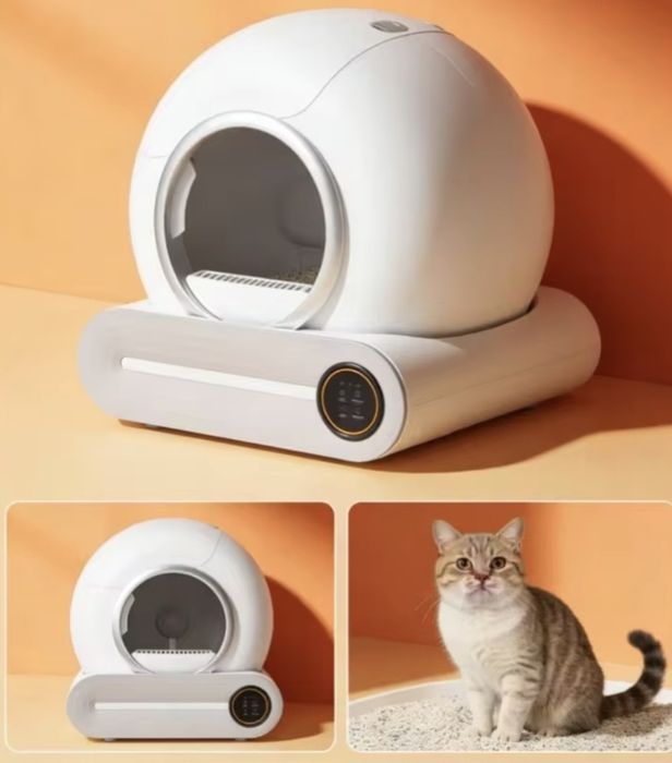 Caixa areia gato automática