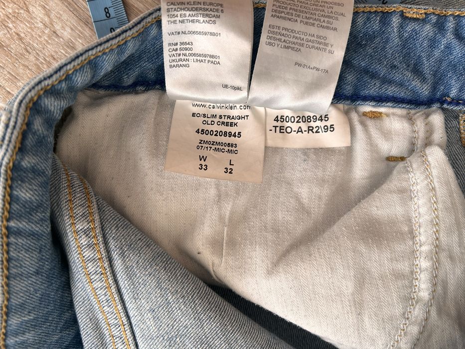 Męskie jeansy Calvin Klein W33 L32