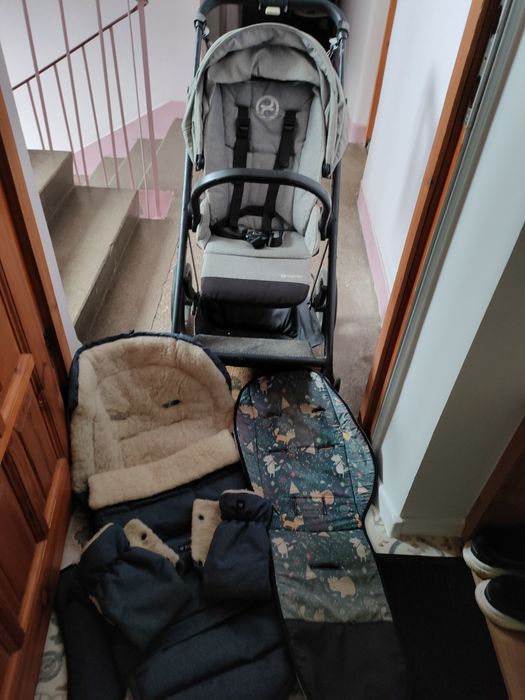 Spacerówka cybex balios s + wełniany śpiworek zaffiro igrow