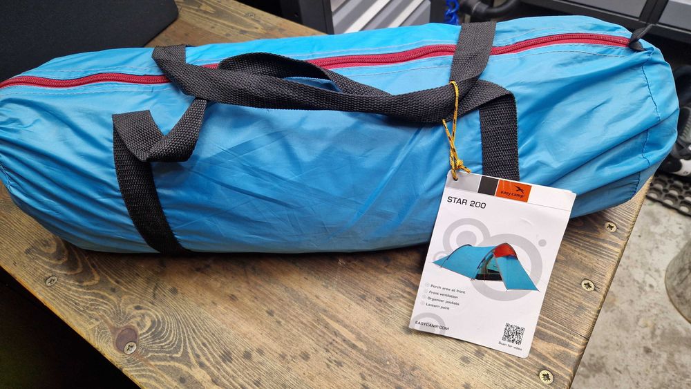 Namiot dwuosobowy nieużywany / easy camp / niebieski