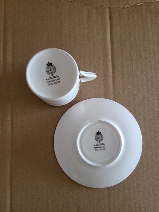 Chávena Café + Pires - Davenham Platinum | Royal Worcester