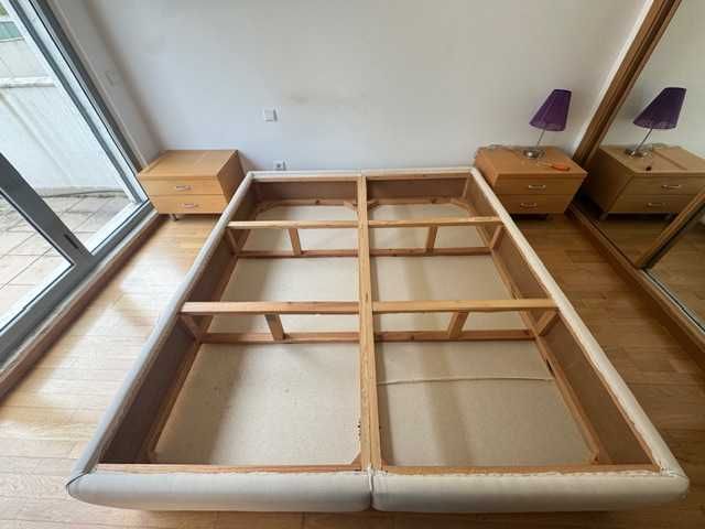 Cama de Casal SOMMIER King Size 180 x 200 + Colchão