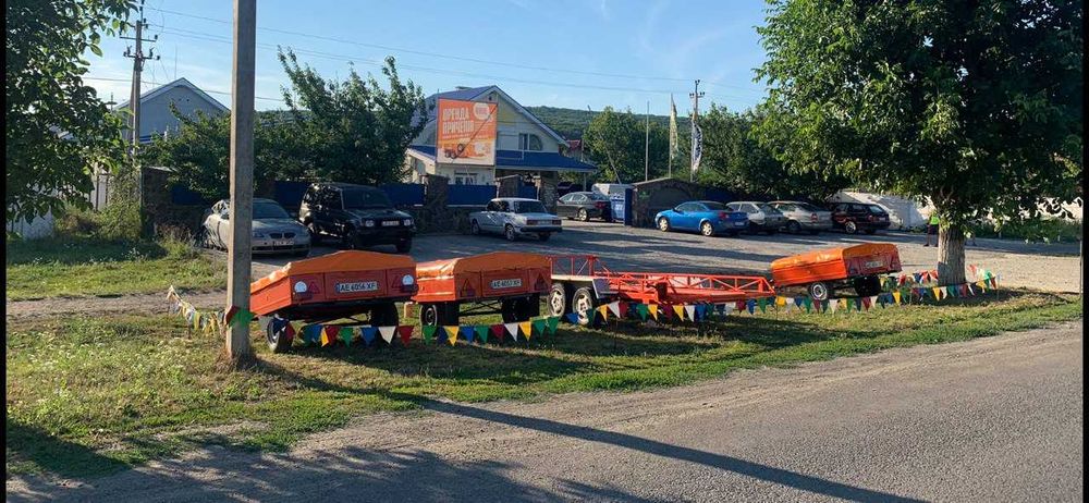 Оренда причепів, лафет \ прокат причепів, лафет. Лафета з тентом.