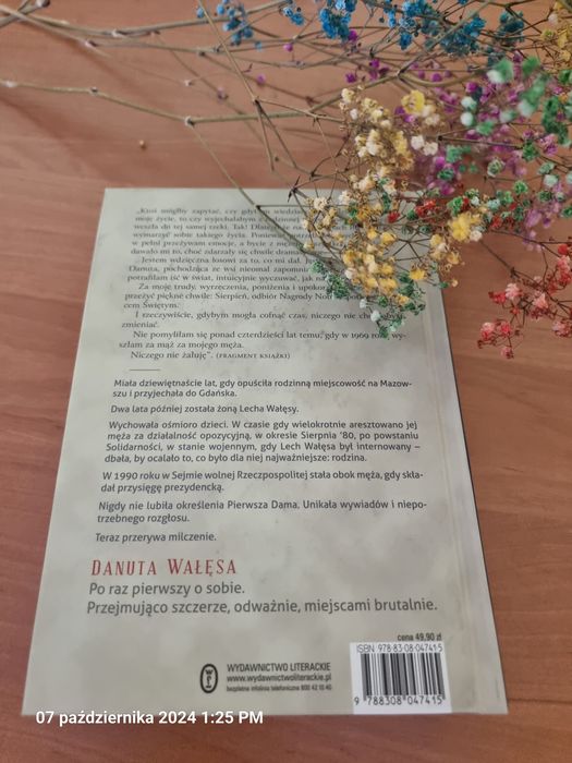 Danuta Wałęsa " Marzenia i tajemnice "