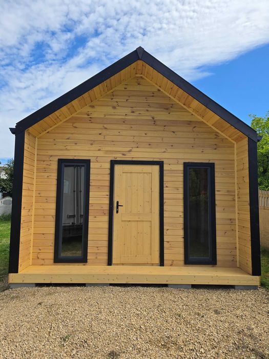 Domek drewniany typu STODOŁA 20m² – komfort, design i szybki montaż!