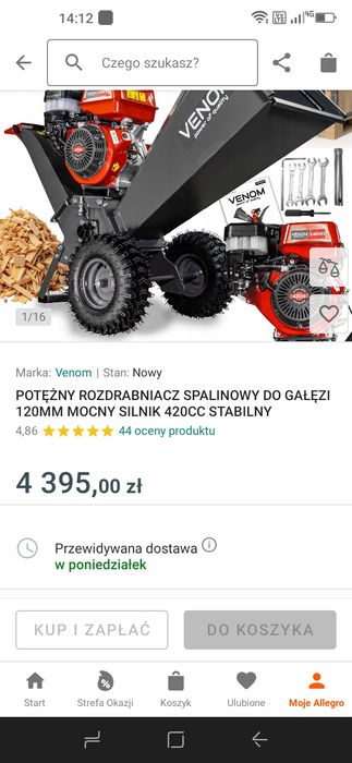 Wynajem Mocnego Rębaka VENOM 8000W