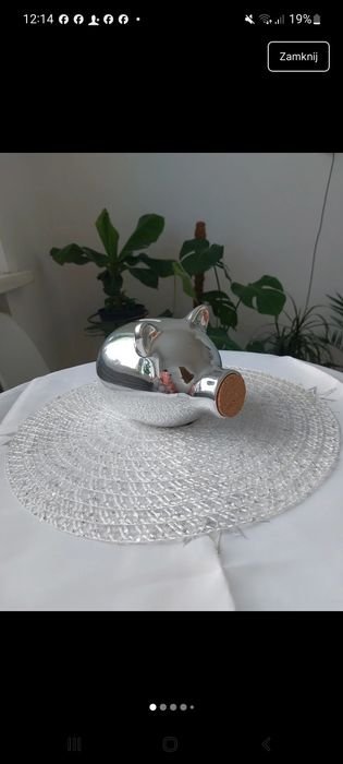 Skarbonka  świnka chrom