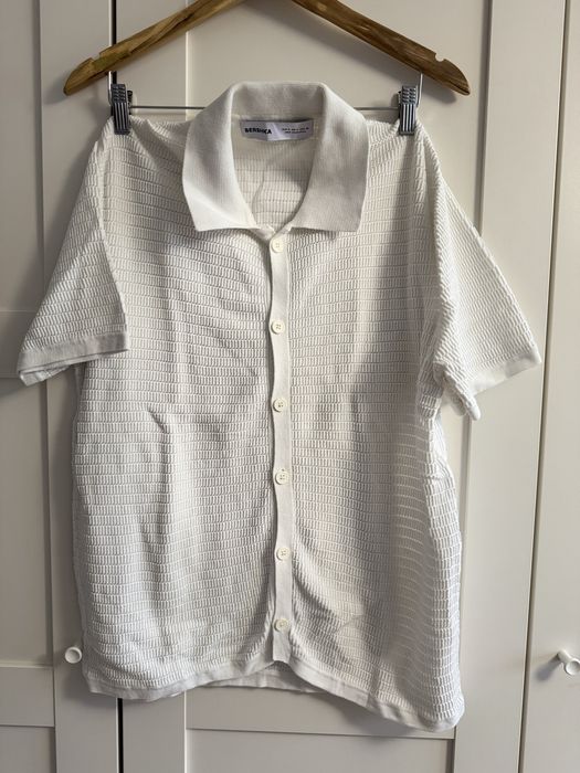 Bluzka męska/ koszulka z kolnierzem/ polówka/ Bershka/ rozm. M