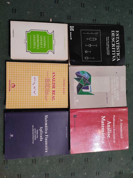 6 Livros de Matemática e Álgebra