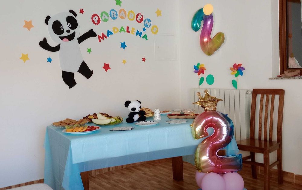 Canal panda painel festa adesivo