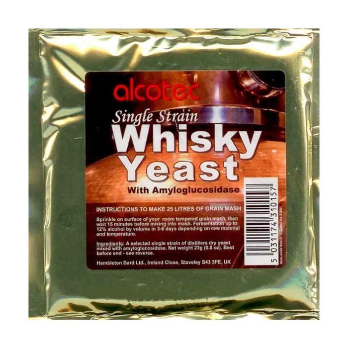 Дрожжи для виски Alcotec Single Strain Whisky, 23 г