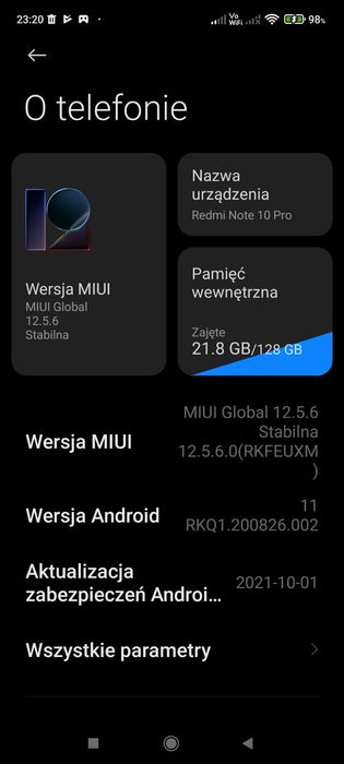 Xiaomi redmi Note 10 pro 6/128 płyta główna z kamerami