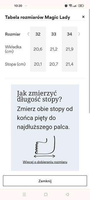 Buciki 32  Magic Lady z koronką