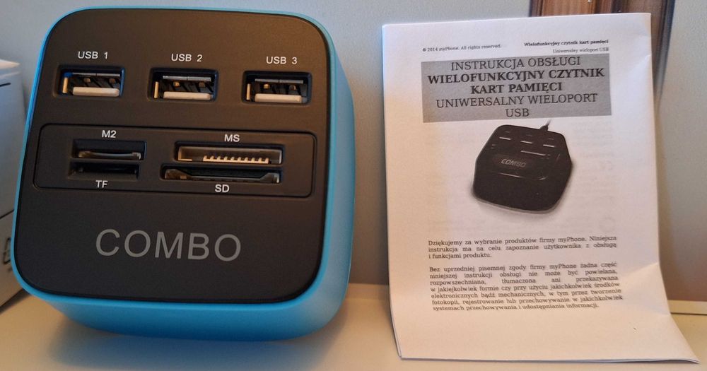 HUB USB ROZGAŁĘŹNIK czytnik kart micro SD SSD HDD USB GB mp3 bluetooth