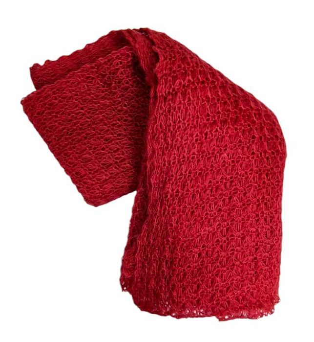 OVS delikatny szalik damski jesień / zima bordo rozm. 70 X 280 cm