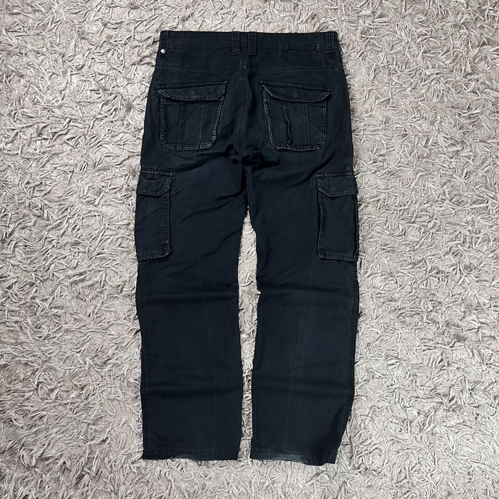 Vintage Spodnie Cargo Czarne Multipocket Japan Streetwear Opium Rap