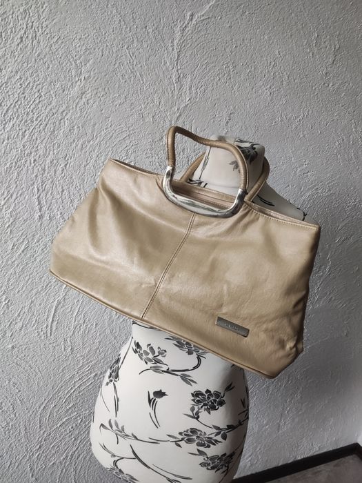 Złota elegancka torebka damska Cavaldi do ręki
